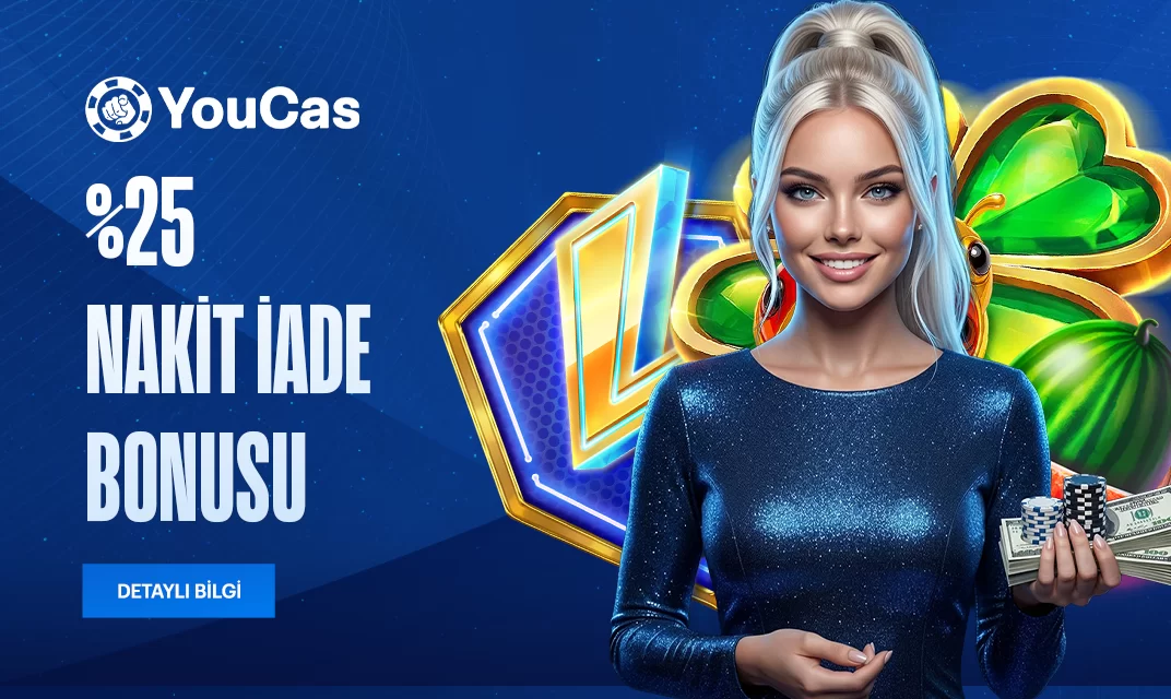 YouCas — nakit-iade-bonusu kampanya görseli