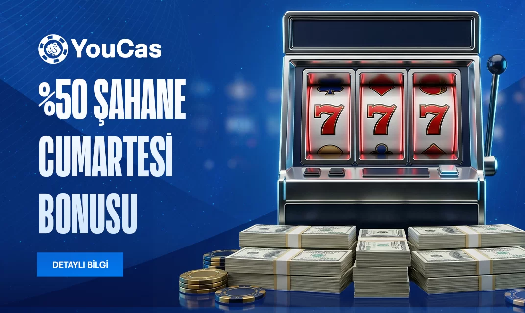 YouCas — sahane-cumartesi-bonusu kampanya görseli